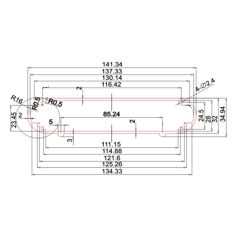 141*35Concluding Aluminum Enclosure Fine Project Box Case DIY PCB Instrument Shell,141*35Concluding Aluminum Enclosure Fine Project Box Case DIY PCB Instrument Shell