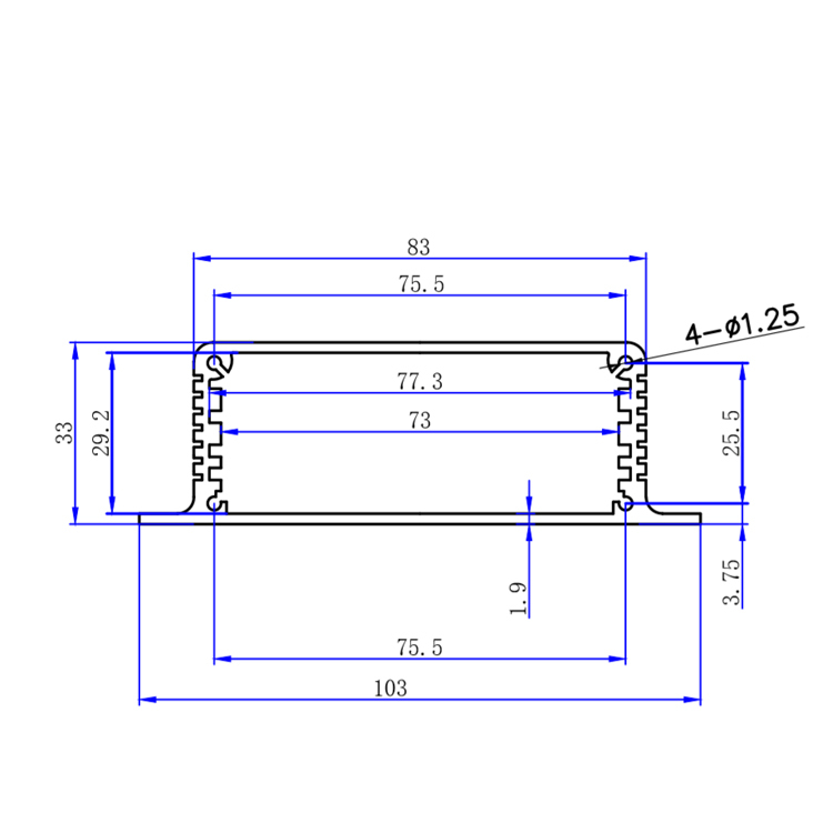 103*33China Manufacturer Split Body Project Box Case Aluminum enclosure for Electronic,103*33China Manufacturer Split Body Project Box Case Aluminum enclosure for Electronic