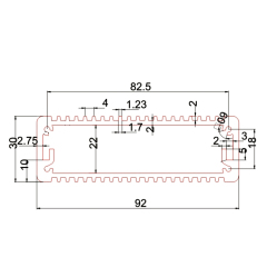 92*30China electronics extruded small anodized aluminum electrical junction boxes,92*30China electronics extruded small anodized aluminum electrical junction boxes