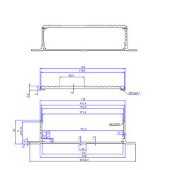 147*36Aluminum enclosure for PCB POWER shell electric project box,147*36Aluminum enclosure for PCB POWER shell electric project box