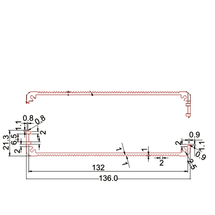 136*31Aluminum Extrusion Enclosure for portable power source,136*31Aluminum Extrusion Enclosure for portable power source