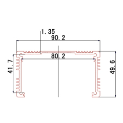 90*50anodised aluminium extrusions enclosure box china supplier,90*50anodised aluminium extrusions enclosure box china supplier