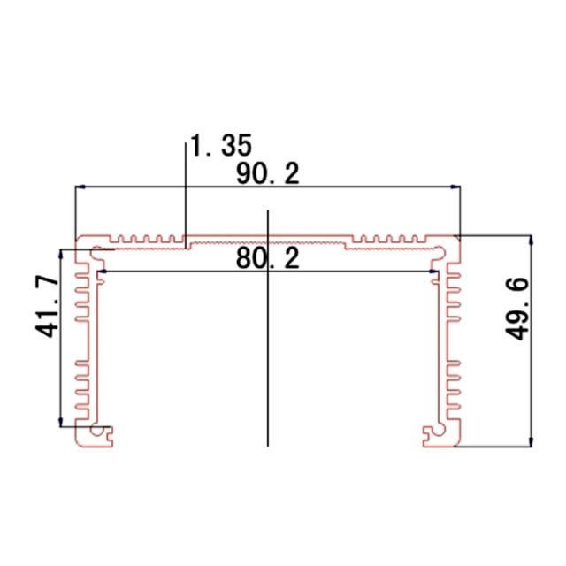 90*50anodised aluminium extrusions enclosure box china supplier,90*50anodised aluminium extrusions enclosure box china supplier