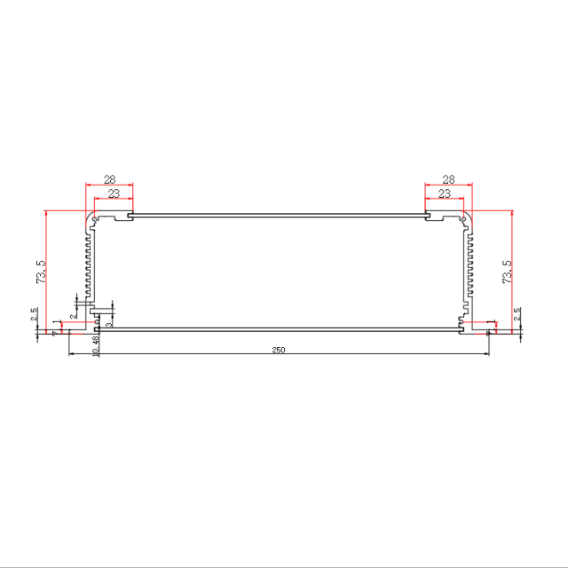 250*73.5-L box alumium electronics enclosure company control box enclosures small project box,250*73.5-L box aluminum electronics enclosure company control box enclosures small project box