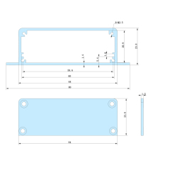 80x23.8-90 aluminium electrical box black aluminium case small metal enclosure,80x23.8-90  aluminium electrical box black aluminium case small metal enclosure