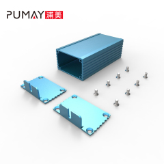 AT004 customized extruded aluminium enclosures pcb case for electronics 46.2W*29.6H,46.2*29.6-L customized extruded aluminium enclosures pcb case for electronics