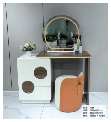 Light Luxury Dressing Table With Drawers-Makeup Vanity Storage Cabinet And Mordern Make Up Vinity Table With Mirror And Stool A6
