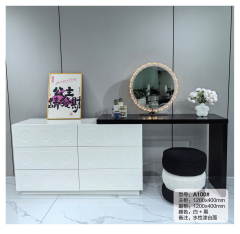 Light Luxury Dressing Table With Drawers-Makeup Vanity Storage Cabinet And Mordern Make Up Vinity Table With Mirror And Stool A100