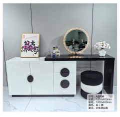 Light Luxury Dressing Table With Drawers-Makeup Vanity Storage Cabinet and Mordern Make Up Vinity Table With Mirror And Stool A200