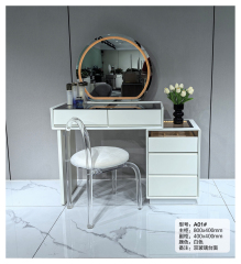 Light Luxury Dressing Table With Drawers-Makeup Vanity Storage Cabinet and Mordern Make Up Vinity Table With Mirror And Stool A01