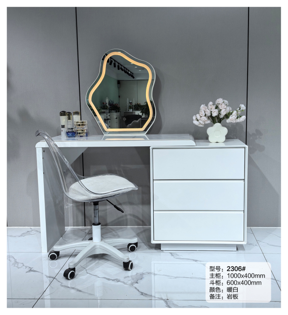 Light Luxury Dressing Table With Drawers-Makeup Vanity Storage Cabinet and Mordern Make Up Vinity Table With Mirror And Stool 2306