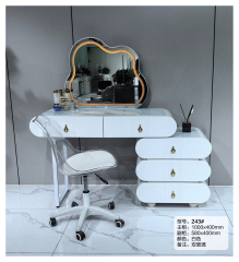 Light Luxury Dressing Table With Drawers-Makeup Vanity Storage Cabinet and Mordern Make Up Vinity Table With Mirror And Stool 243