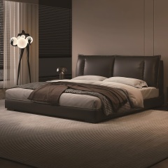 Modern Style Double Beds Wooden Queen Bed Frame Luxury Bed Multi-functional Storage Compartments Storage Lockers Bed 602