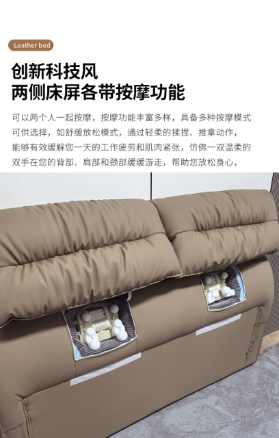 Modern Style Double Beds Wooden Queen Bed  802