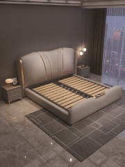 Modern Style Double Beds Wooden Queen Bed  903