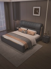 Modern Style Double Beds Wooden Queen Bed  905