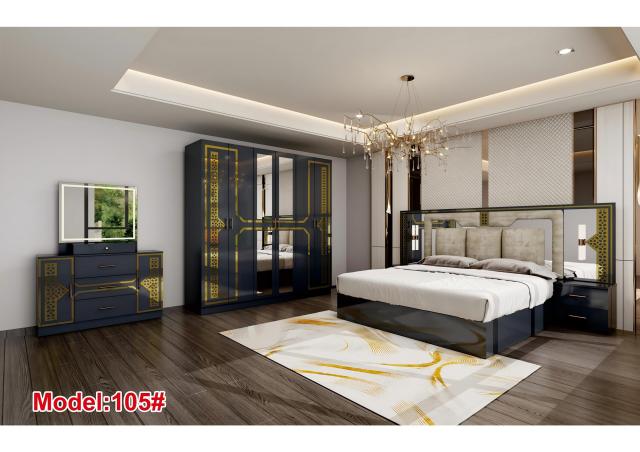 Modern King Size Bedroom Set Nordic Style Comfortable Bedroom Furniture Set Luxury king Size Bed Classic 105