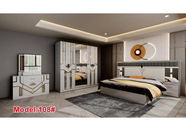 Modern King Size Bedroom Set Nordic Style Comfortable Bedroom Furniture Set Luxury king Size Bed Classic 108