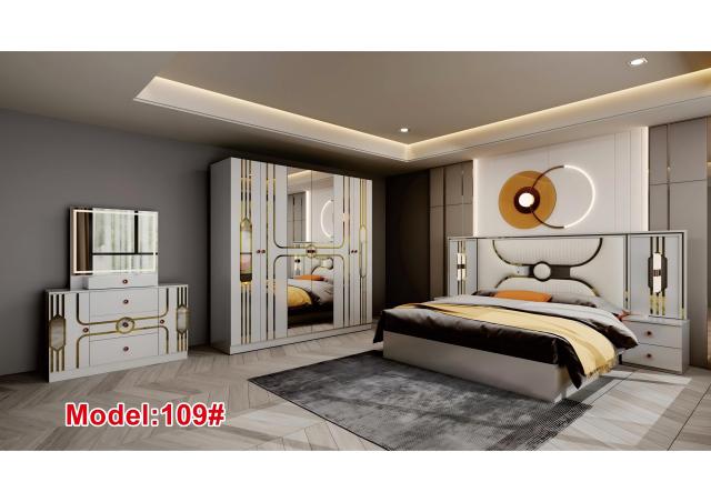 Modern King Size Bedroom Set Nordic Style Comfortable Bedroom Furniture Set Luxury king Size Bed Classic 109