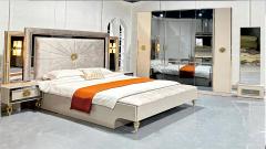 Modern Turkish King Size Bedroom Set Nordic Style Comfortable Bedroom Furniture Set Luxury king Size Bed Classic 114