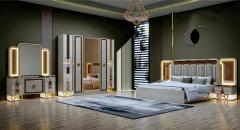 Modern King Size Bedroom Set Nordic Style Comfortable Bedroom Furniture Set Luxury king Size Bed Classic 117