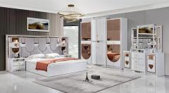 Modern King Size Bedroom Set Nordic Style Comfortable Bedroom Furniture Set Luxury king Size Bed Classic 123