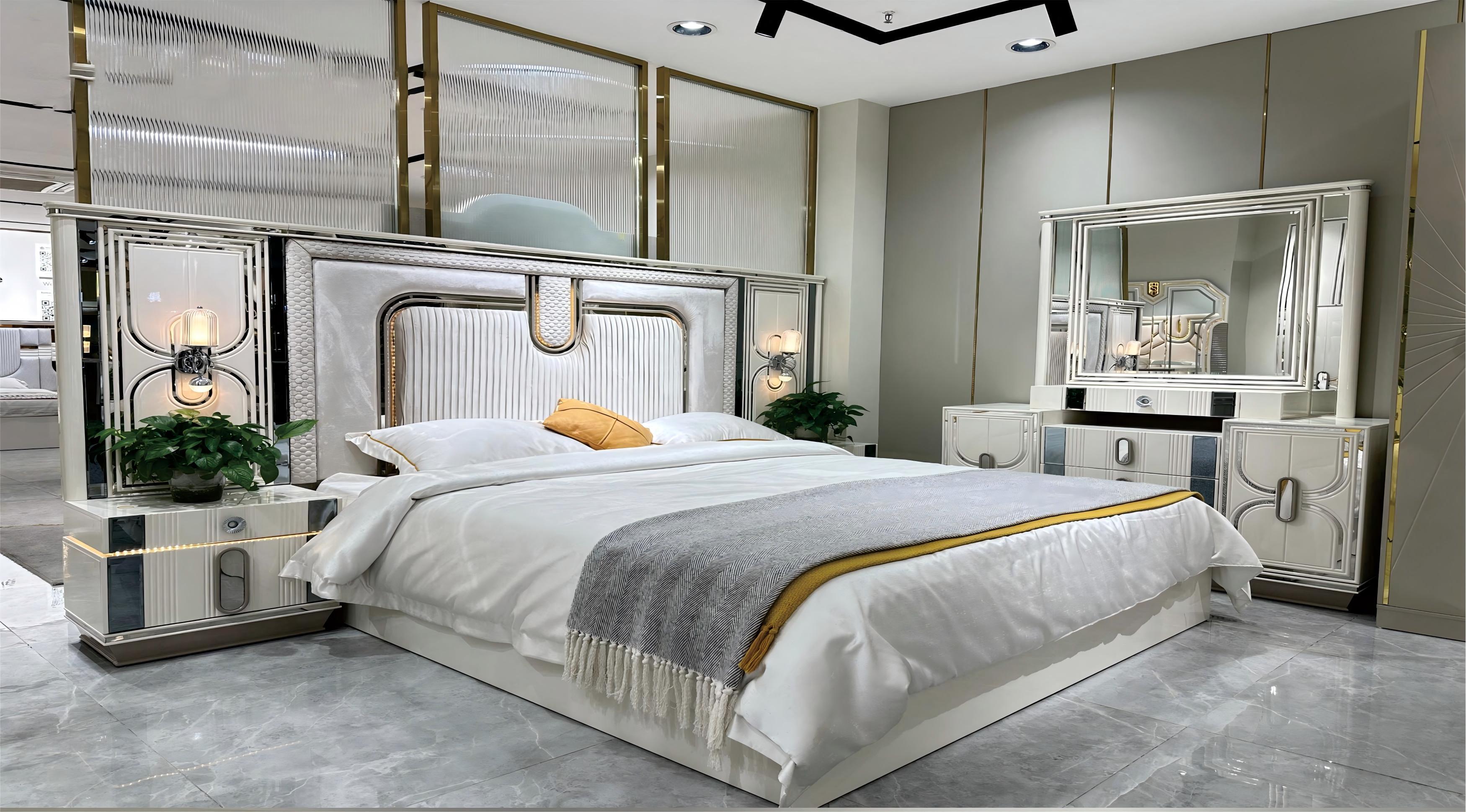 Modern King Size Bedroom Set Nordic Style Comfortable Bedroom Furniture Set Luxury king Size Bed Classic 125