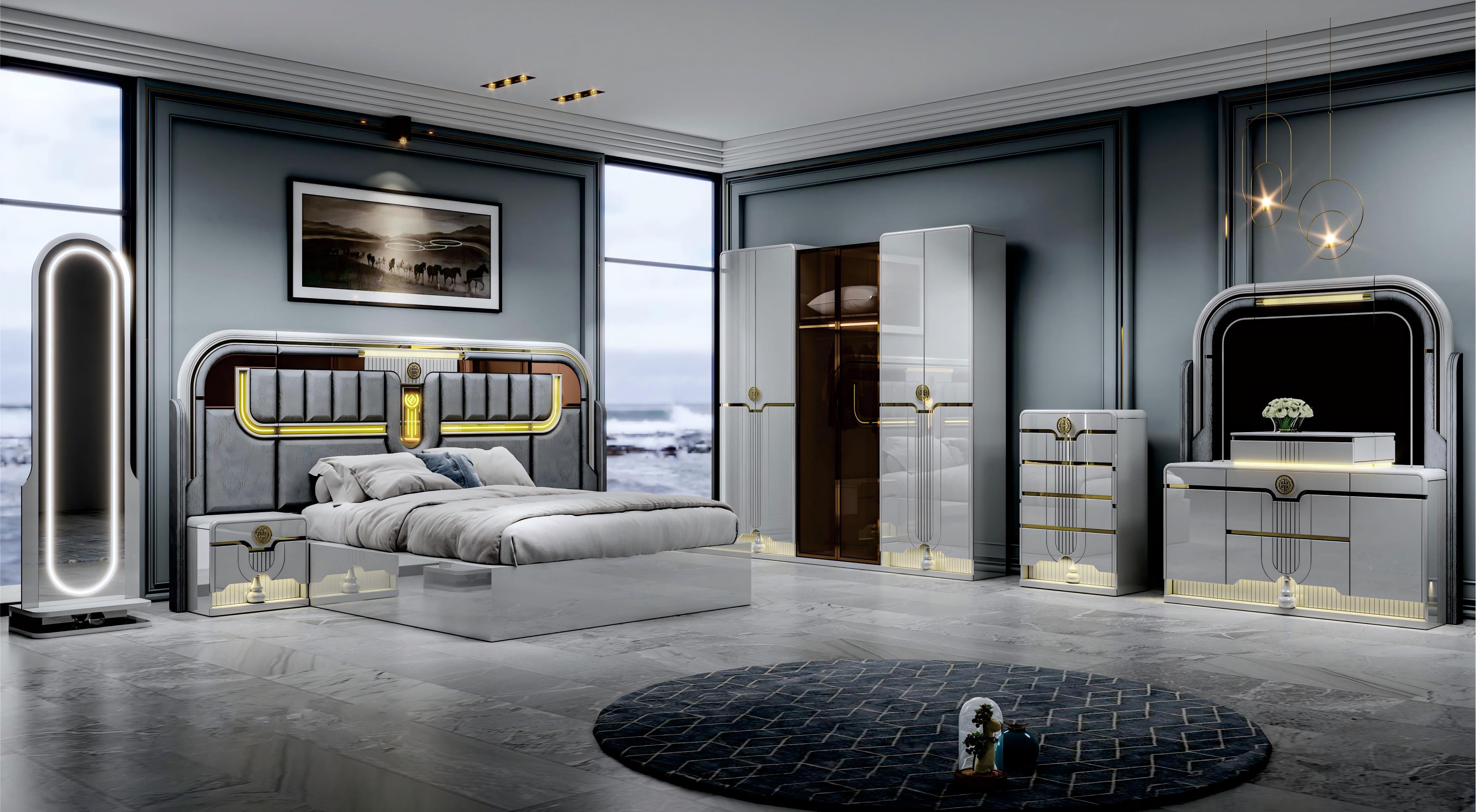 Modern King Size Bedroom Set Nordic Style Comfortable Bedroom Furniture Set Luxury king Size Bed Classic 134