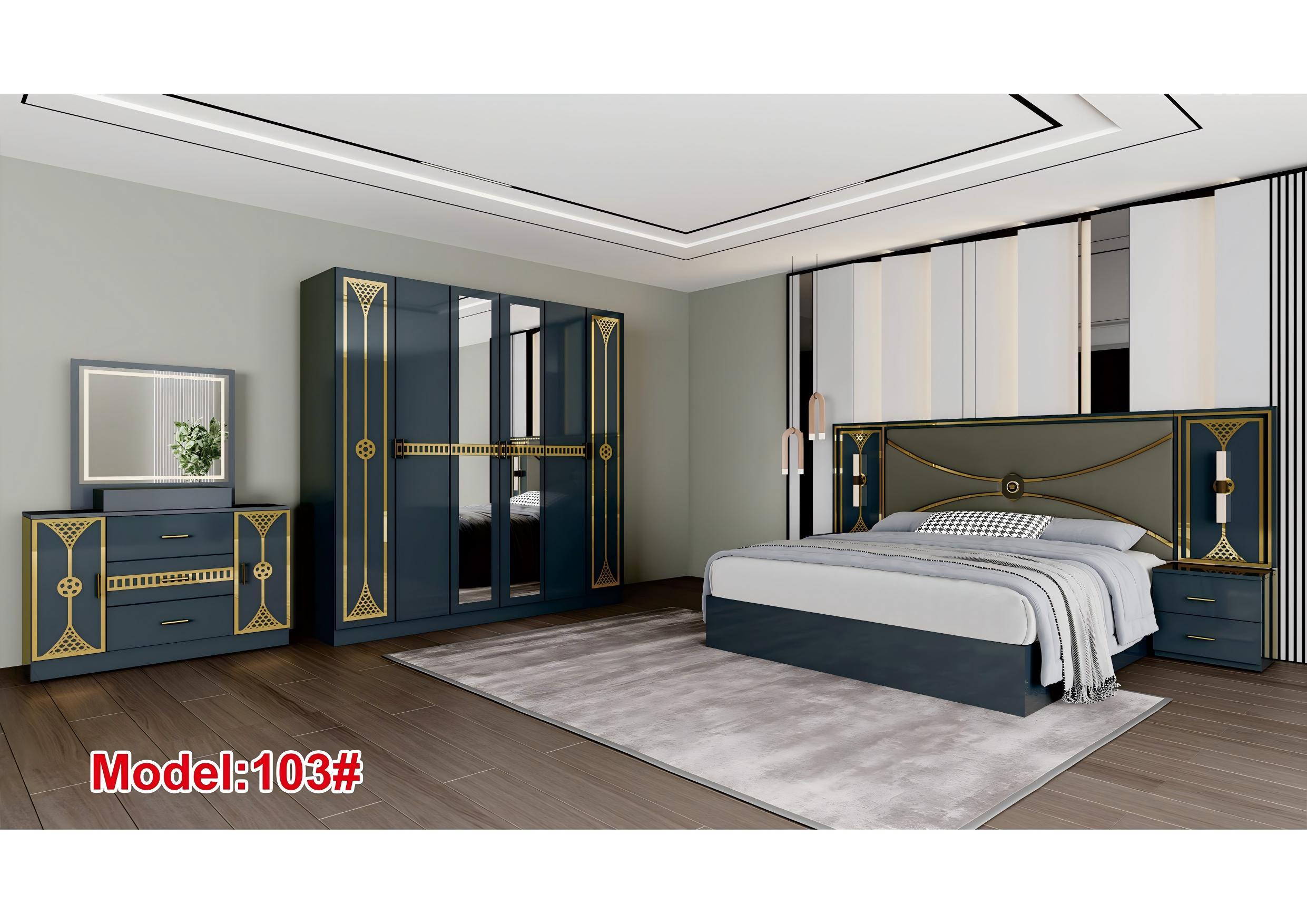 Modern King Size Bedroom Set Nordic Style Comfortable Bedroom Furniture Set Luxury king Size Bed Classic 103