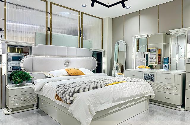 Modern King Size Bedroom Set Nordic Style Comfortable Bedroom Furniture Set Luxury king Size Bed Classic 133