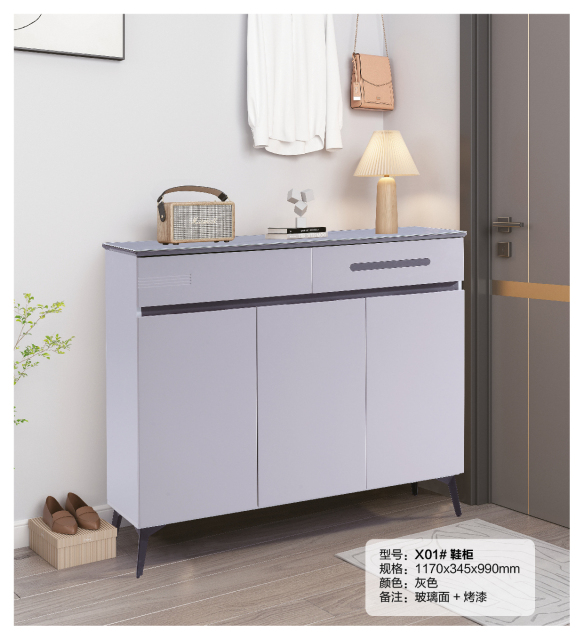 Simple Shoe Cabinet Mordern Entryway Storage Shoe Rack X01