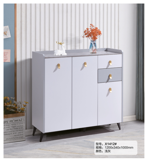 Simple Shoe Cabinet Mordern Entryway Storage Shoe Rack X1412
