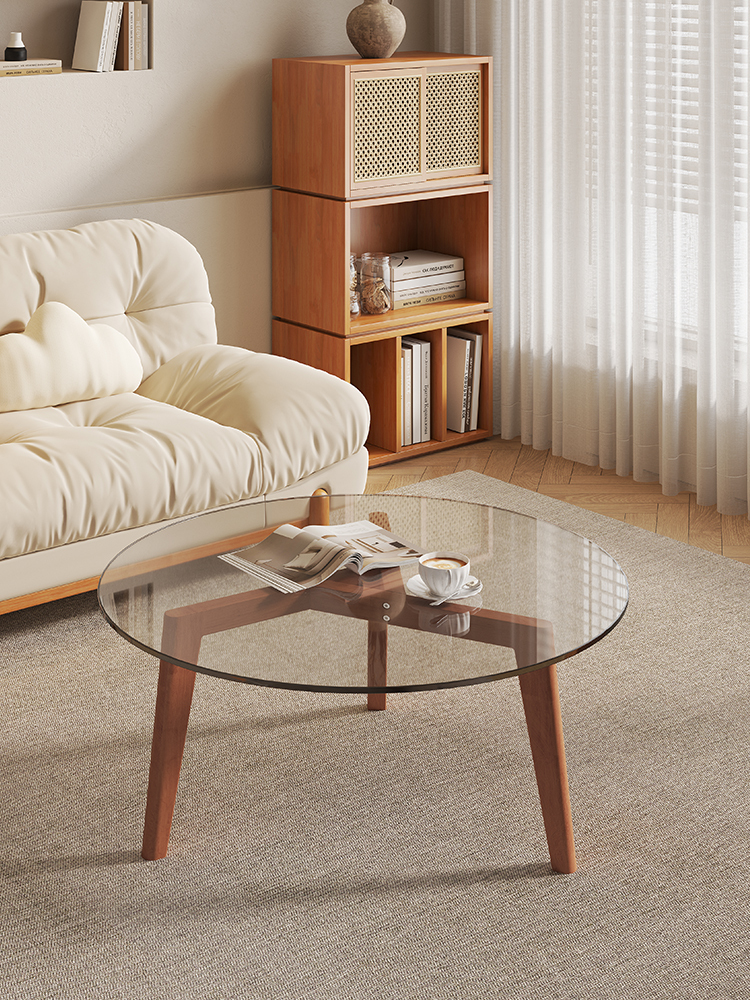 Acrylic  Solid Wood Modern Style Butterfly Coffee Table