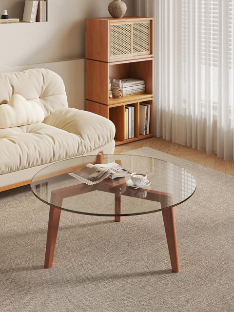 Acrylic  Solid Wood Modern Style Butterfly Coffee Table