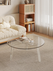 Acrylic  Solid Wood Modern Style Butterfly Coffee Table