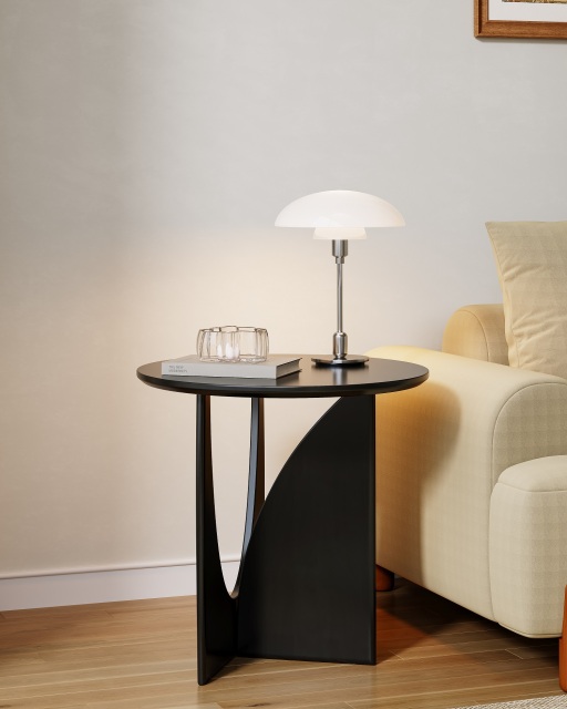 Mid-Century Style Rubberwood Nordic Side Table 11