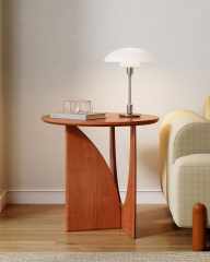 Mid-Century Style Rubberwood Nordic Side Table 11