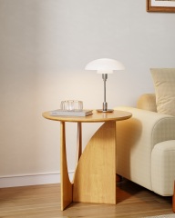 Mid-Century Style Rubberwood Nordic Side Table 11