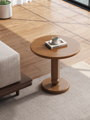 Mid-Century Style Rubberwood Side Table 18