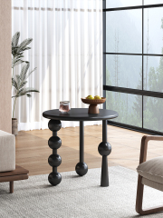 Mid-Century Style Rubberwood Side Table 16