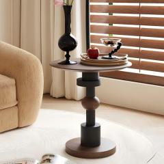 Mid-Century Style Rubberwood Nordic Side Table A2