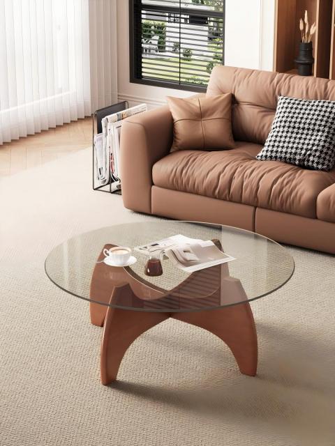 Mid-Century Style Multi-Ply Wood Legs  Coffee Table