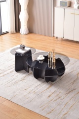 Mid-Century Style Tempered Glass Coffee Table 081 071