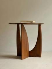 Mid-Century Style Rubberwood Nordic Side Table 11