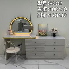 Simple Dressing Table With Drawers-Makeup Vanity Storage Cabinet And Mordern Make Up Vinity Table with Mirror And Stool 803