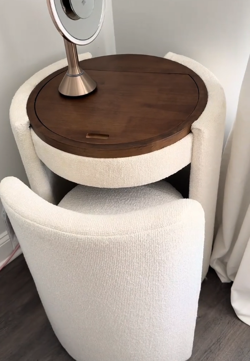 Loop Nesting Chair with Flip Top Side Table