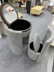 Round Flip-Top Dressing Table D