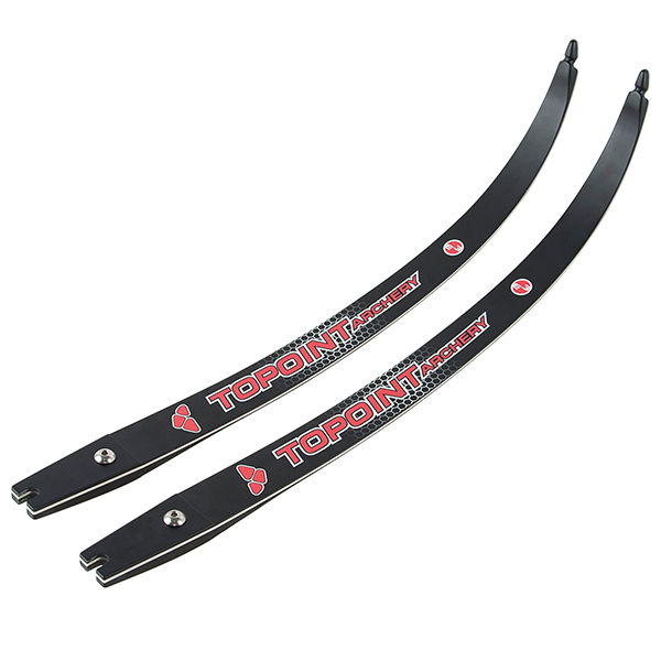 TOPOINT ARCHERY UNISON ILF Recurve Bow Limbs 66/68/70inch, Carbon/Foam Limbs 22-48lbs, Compatible for 25” Riser, for Adult,Youth and Teens