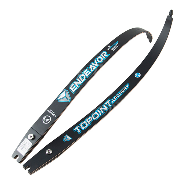 TOPOINT ARCHERY ENDEAVOR ,Compressed Fiber Glass/Hard Maple Recurve Bow Limbs ILF Device, 16-44LBS,2# increments,Total Length 66",68", 70" Compatible