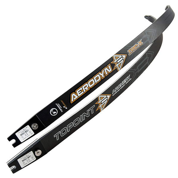 TOPOINT ARCHERY Aerodyn 3K  High Modulus Carbon / Foam Core Recurve Bow Limbs ILF Device , 26-50LBS,2# increments,total length 66",68", 70" Compatible